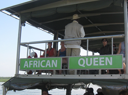 Boat cruise at Murchison Falls